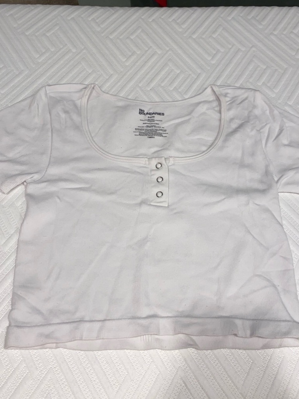 Bundle set of three white crop tops/tank tops.
